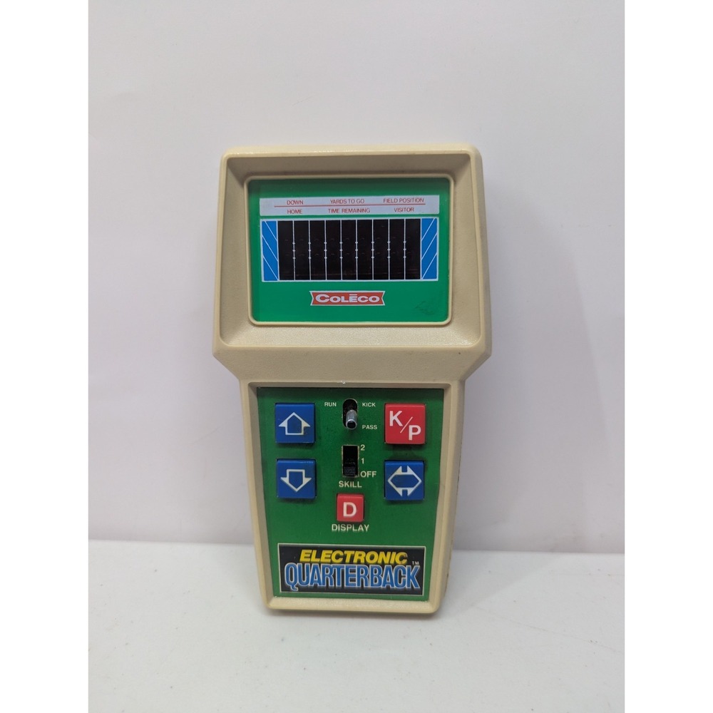 1978 Vtg Coleco Electronic Quarterback Handheld Football Game FOR PARTS/REPAIR